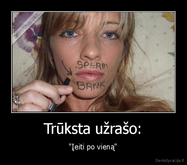 spermos, bankas,ciulpimas