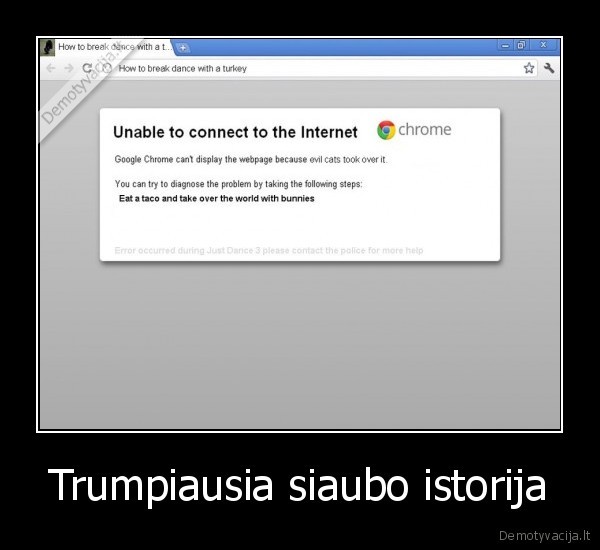 siaubo, istorija,nera, interneto