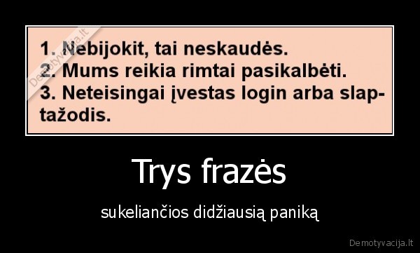 Trys frazės