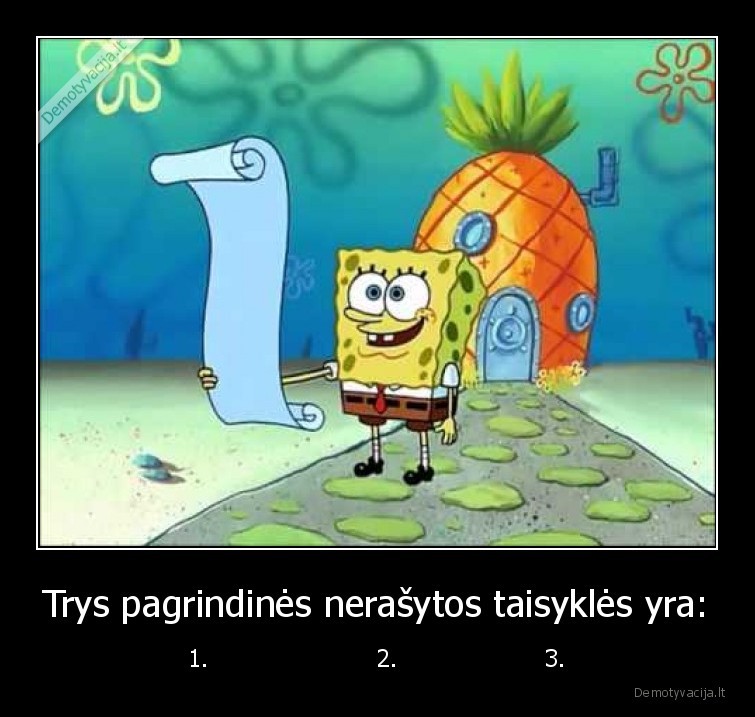 nerasytos, taisykles