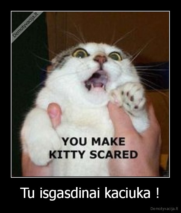 Tu isgasdinai kaciuka !