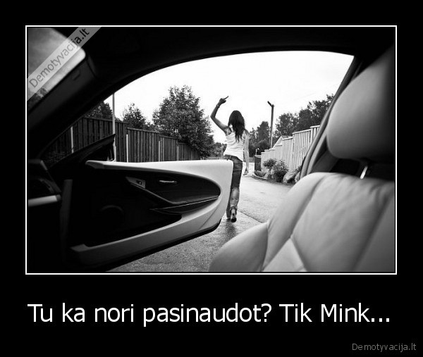 Tu ka nori pasinaudot? Tik Mink...