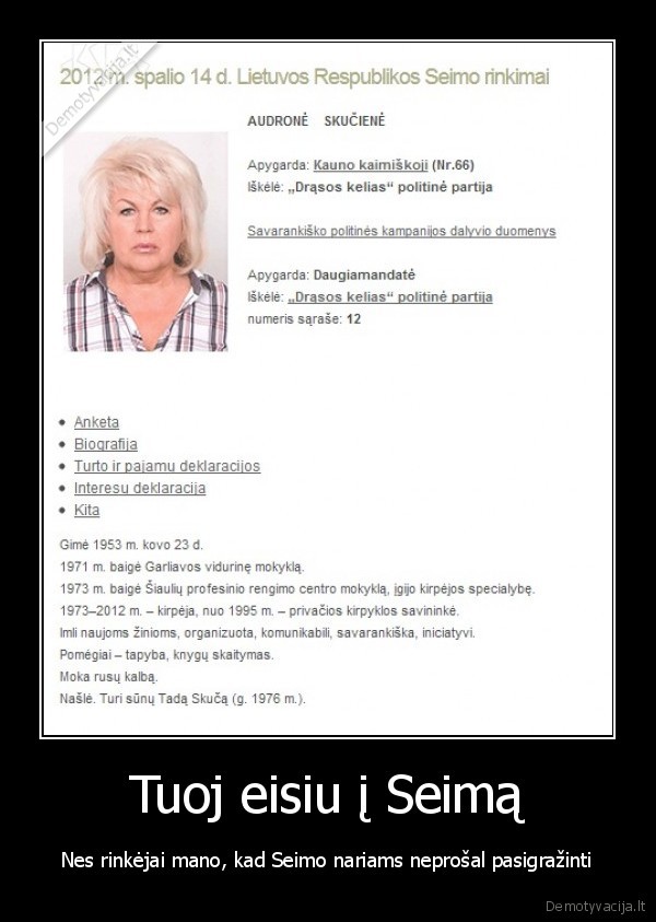 kirpeja,skuciene,seimas,rinkimai