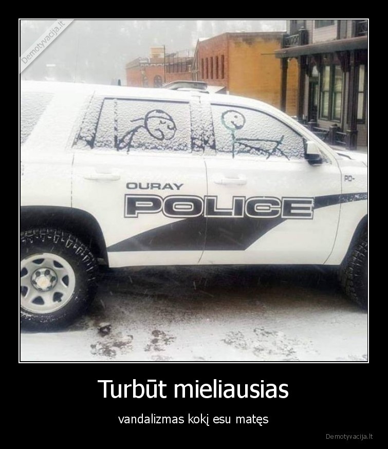 vandalizmas,mieliausias,sniegas,policija
