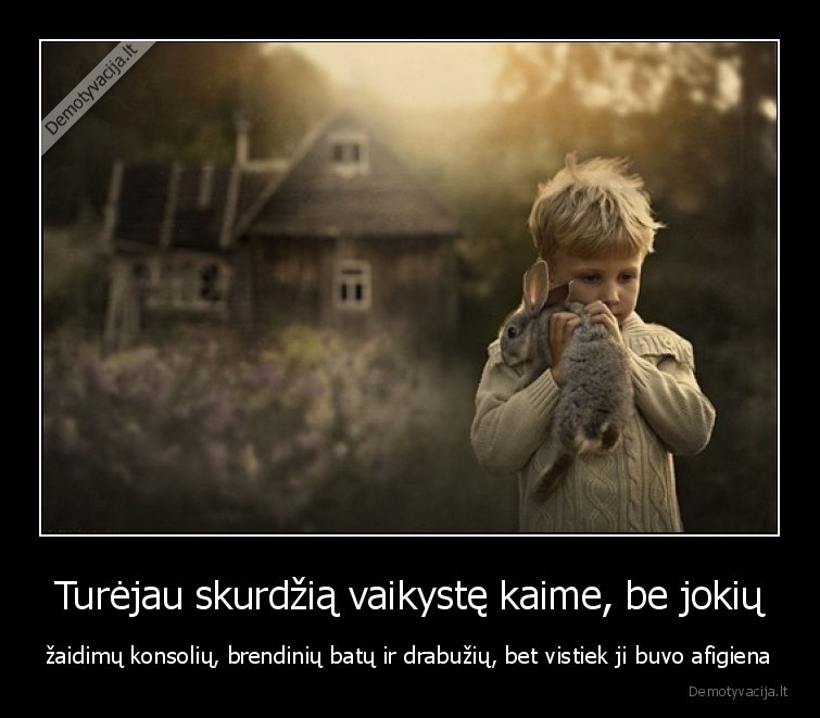 vaikyste,afigiena,kaimas