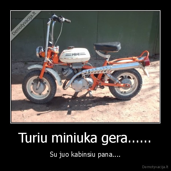 Turiu miniuka gera......