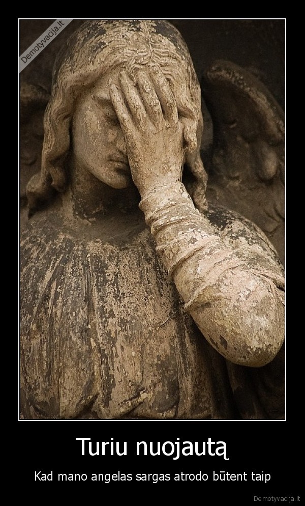nuojauta,angelas, sargas,facepalm