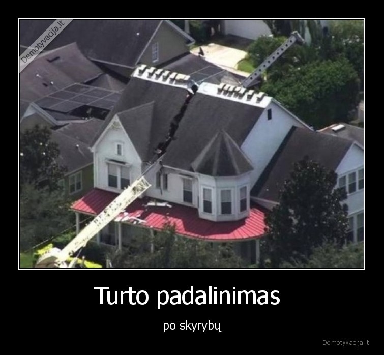 skyrybos,turtas,namai,padalinimas