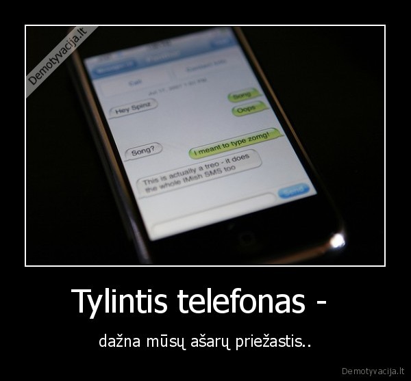 Tylintis telefonas - 