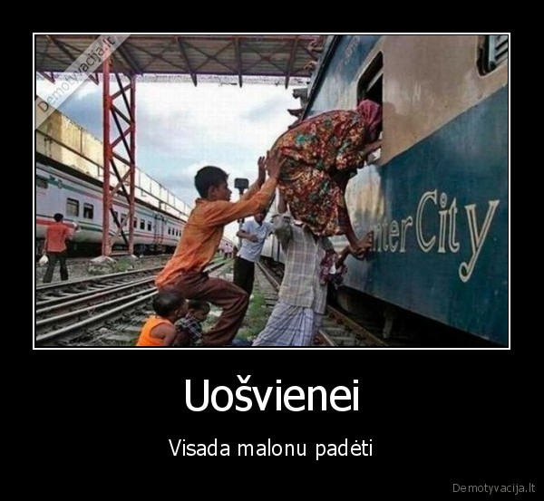 uosviene, isvyksta,traukinys