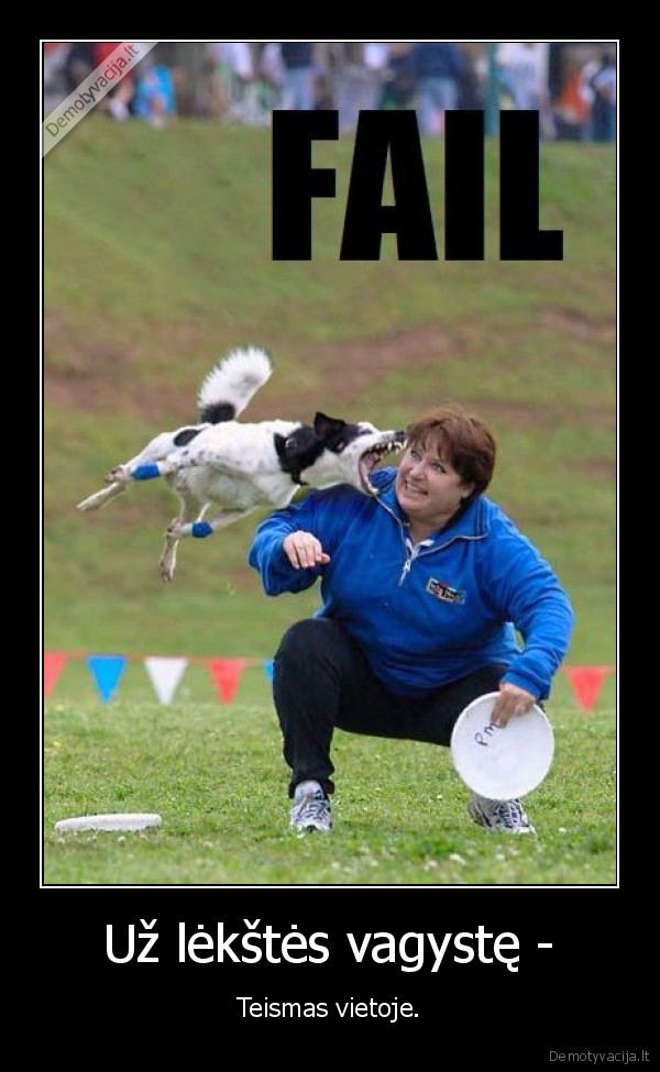 Už lėkštės vagystę -