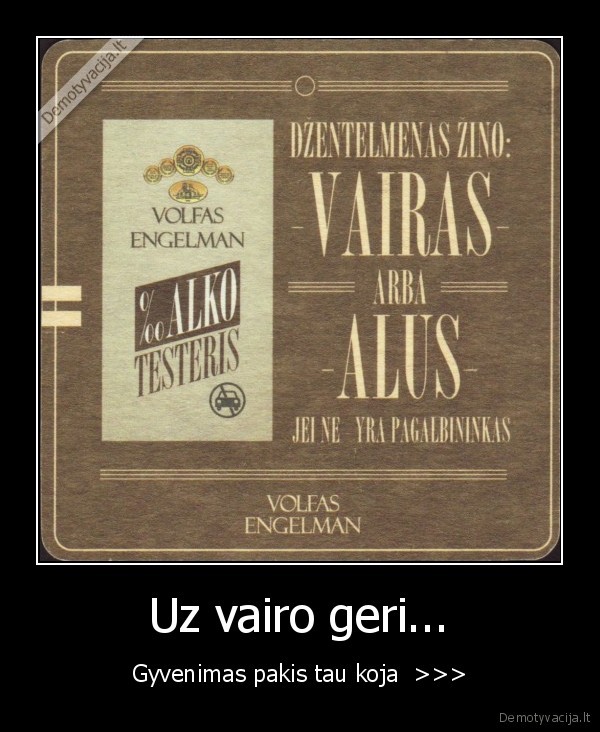 Uz vairo geri...