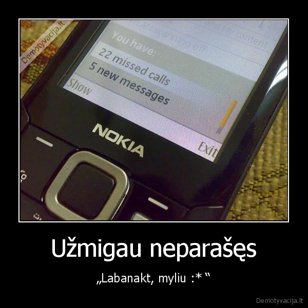 Užmigau neparašęs