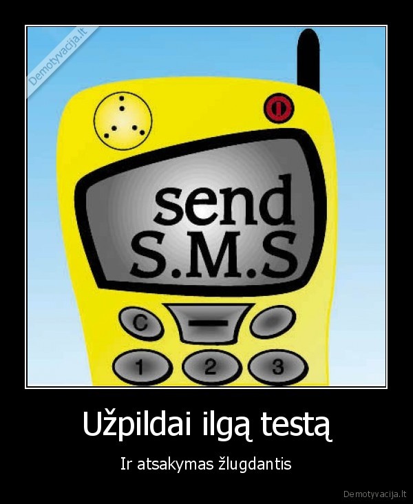 Užpildai ilgą testą