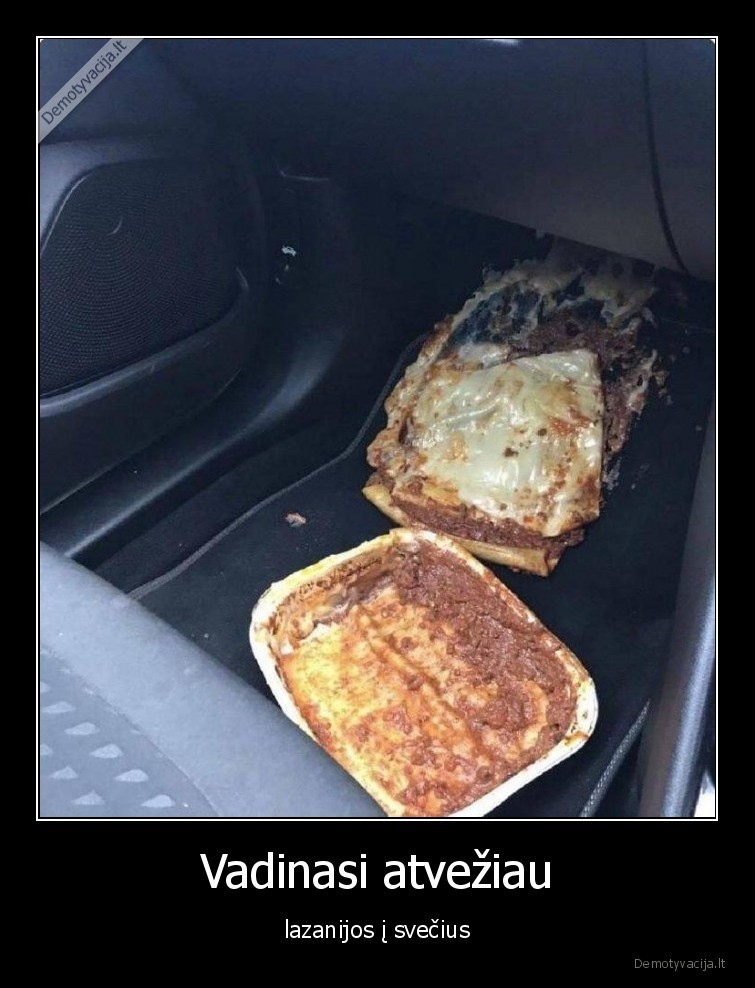 lazanija,sveciai,masina
