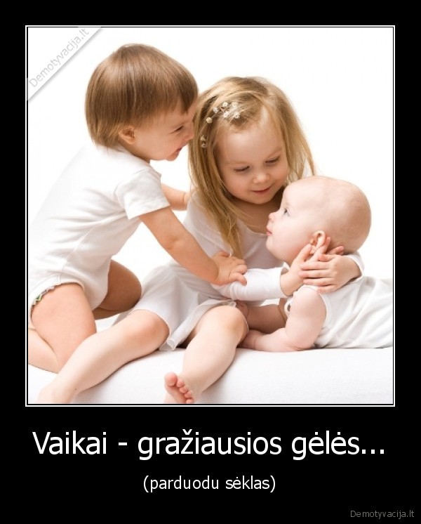 vaikai,geles,seklos