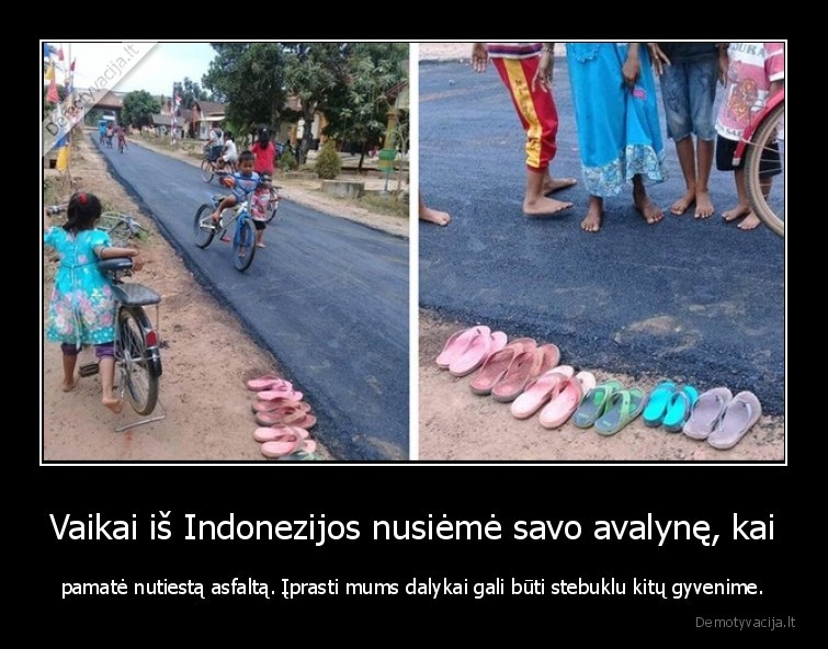 asfaltas,indonezija,vaikai,stebuklas