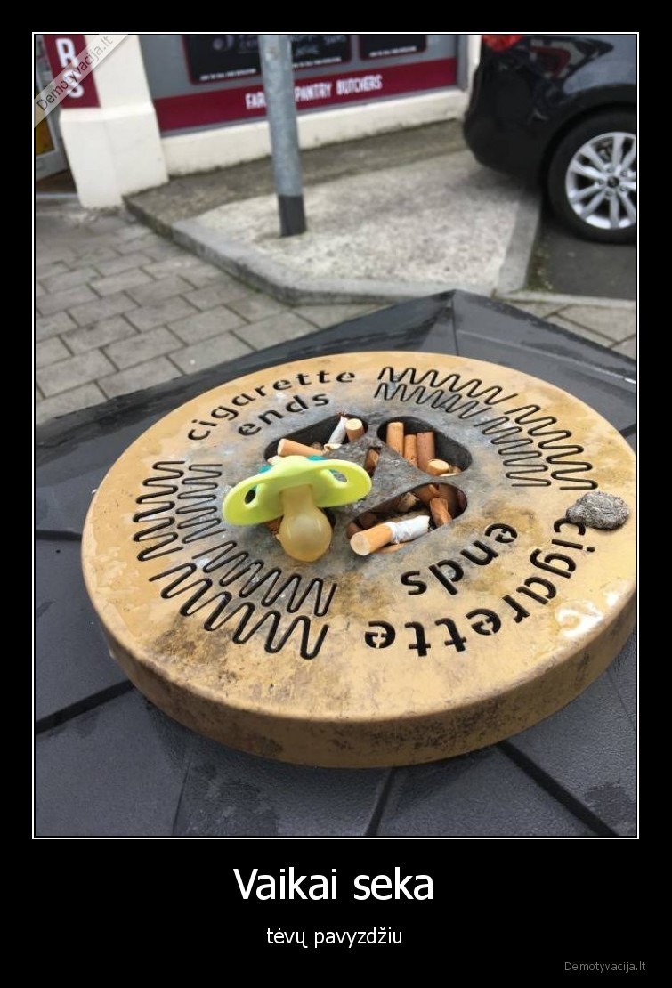 vaikai,tevai,cigaretes,pavyzdys