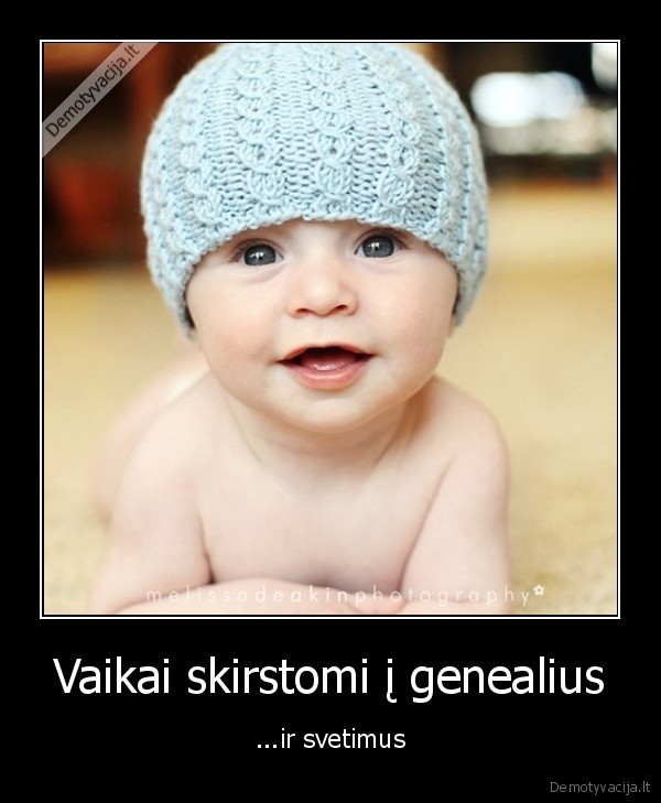 Vaikai skirstomi į genealius