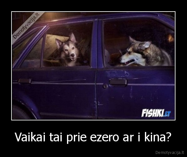 Vaikai tai prie ezero ar i kina?