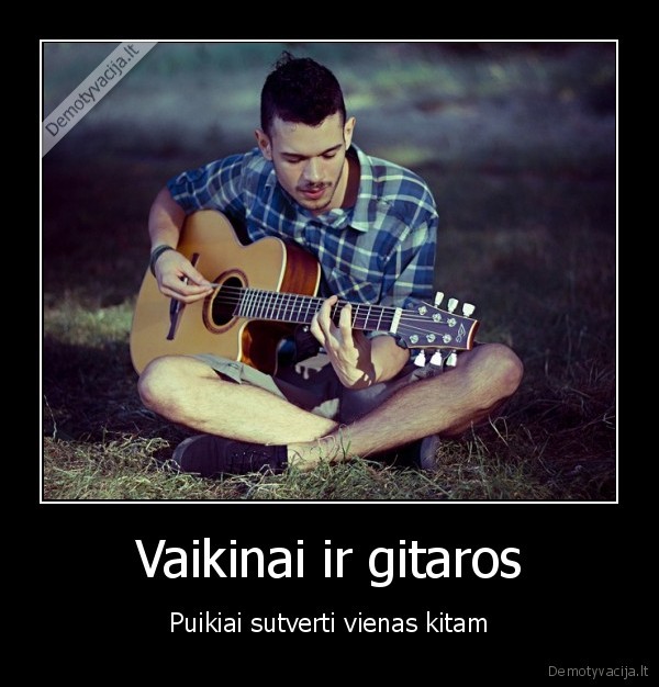 Vaikinai ir gitaros