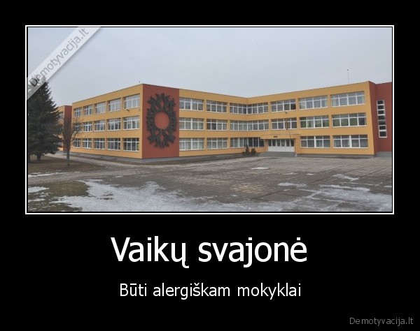 mokykla,mokslai,alergija,vaiku, svajones