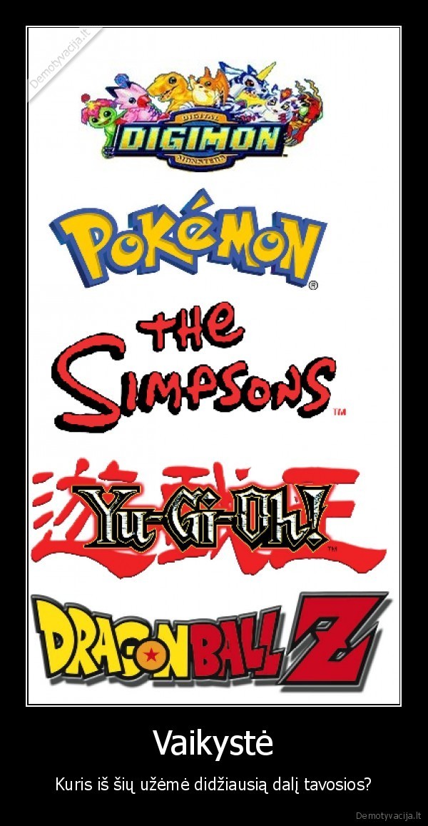 digimon, pokemon, simpsons, dragon, ball, z, yu, gi, oh