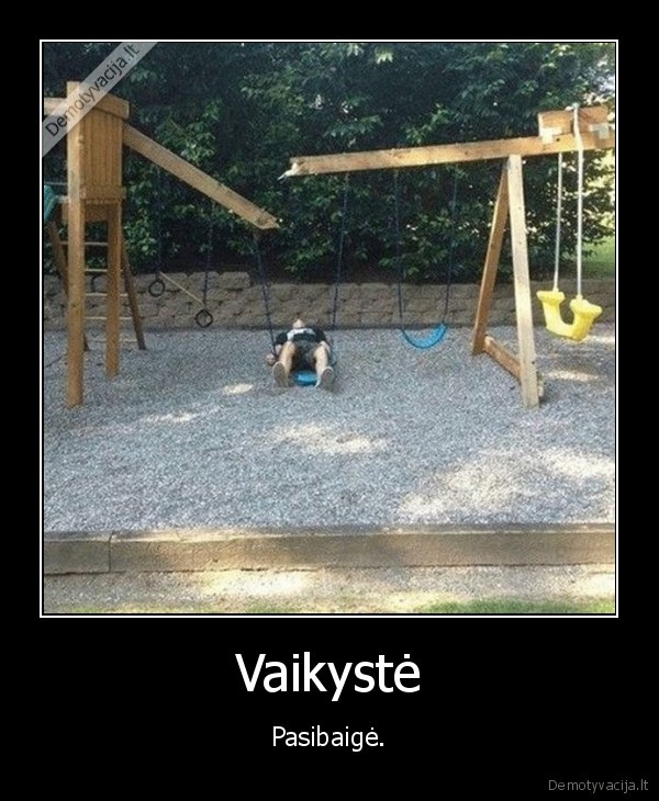 vaikyste,luzo,supynes