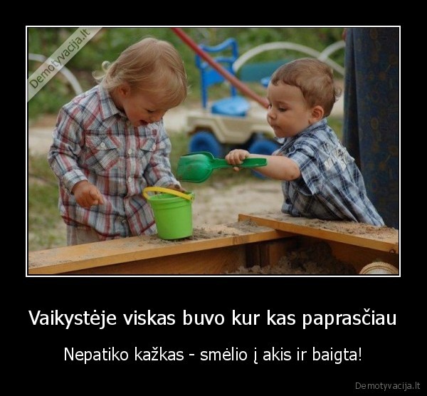 vaikyste,zaidimas,smelio, deze