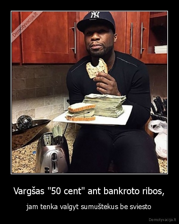 50, cent,bakrotas,skolos