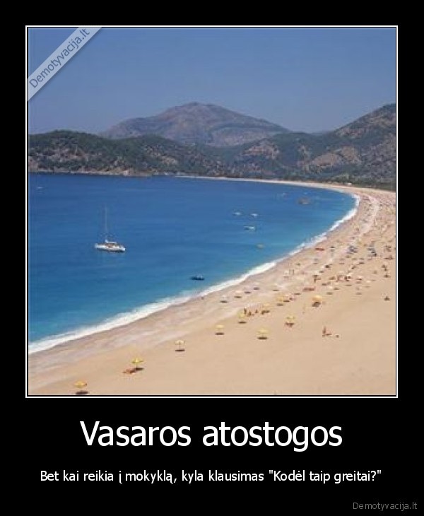 vasara,atostogos,mokykla