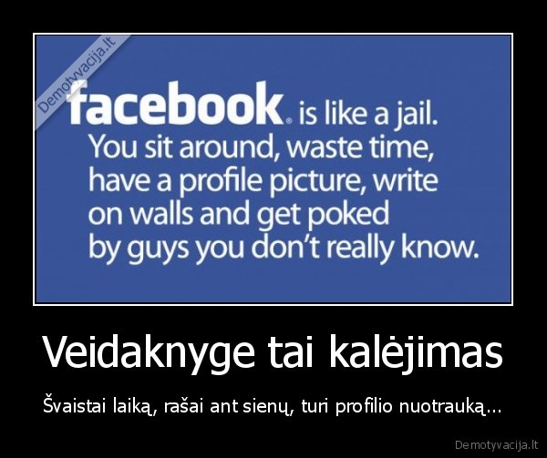 Veidaknyge tai kalėjimas