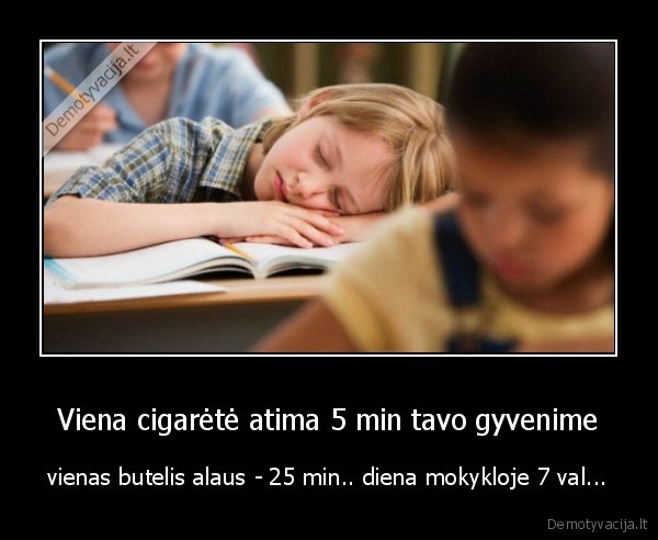 Viena cigarėtė atima 5 min tavo gyvenime