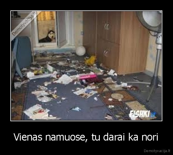 Vienas namuose, tu darai ka nori