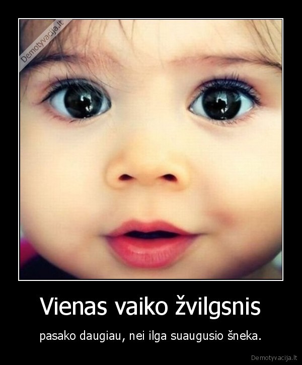 Vienas vaiko žvilgsnis