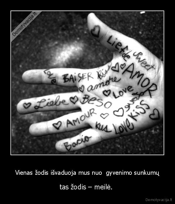 Vienas žodis išvaduoja mus nuo  gyvenimo sunkumų