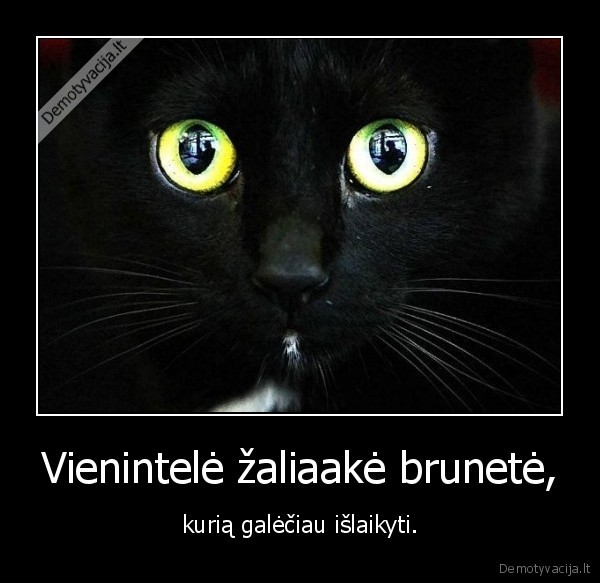 Vienintelė žaliaakė brunetė,