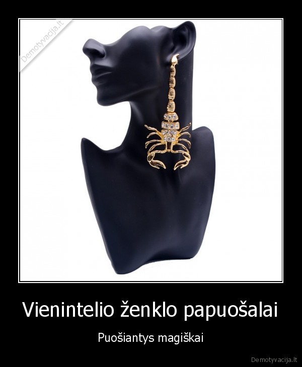 Vienintelio ženklo papuošalai