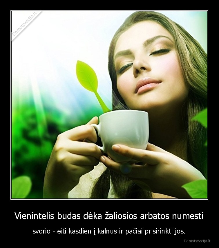 svorio, metimas,zalioji, arbata