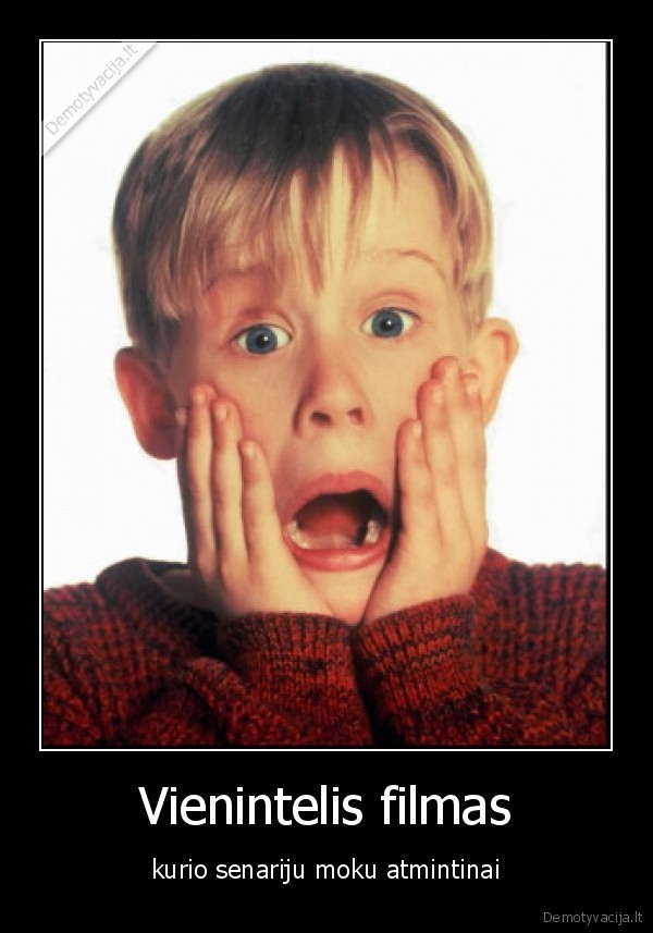 vienas, namuose,filmas,atmintis