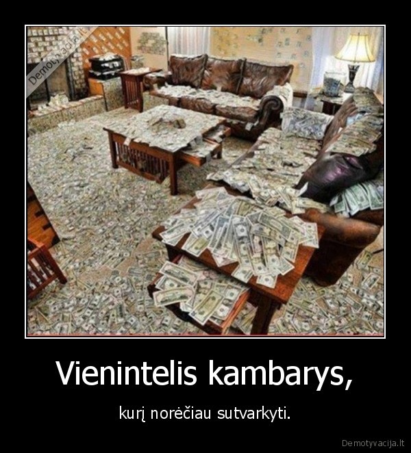 kambarys,tvarkymas,pinigai