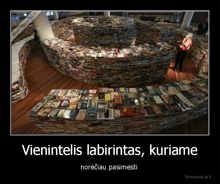 labirintas,knygos