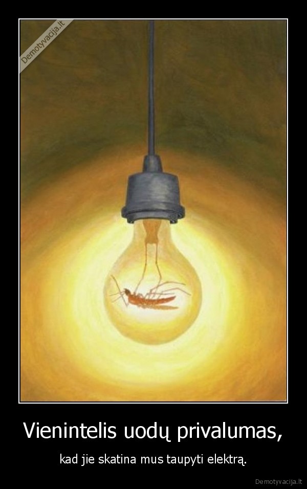 Vienintelis uodų privalumas,