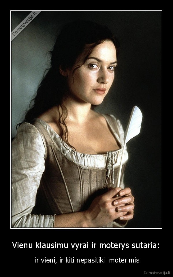 Vienu klausimu vyrai ir moterys sutaria: