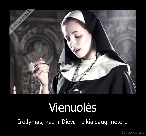 vienuole,dievas
