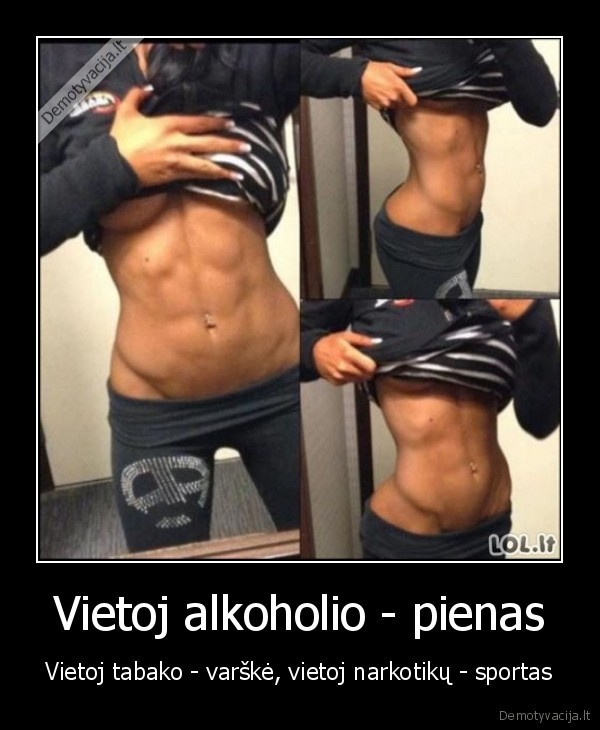 Vietoj alkoholio - pienas