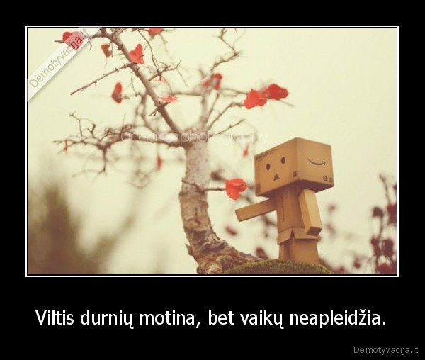 Viltis durnių motina, bet vaikų neapleidžia.