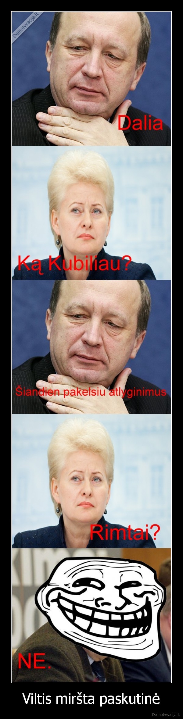 kubilius, dalia, atlyginimai, kubilius, ozys, nekelia, algu