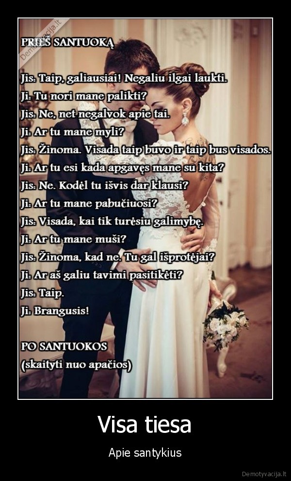 santykiai,vestuves