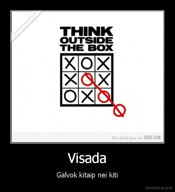 kryziukai, nuliukai, mastymas, kitaip